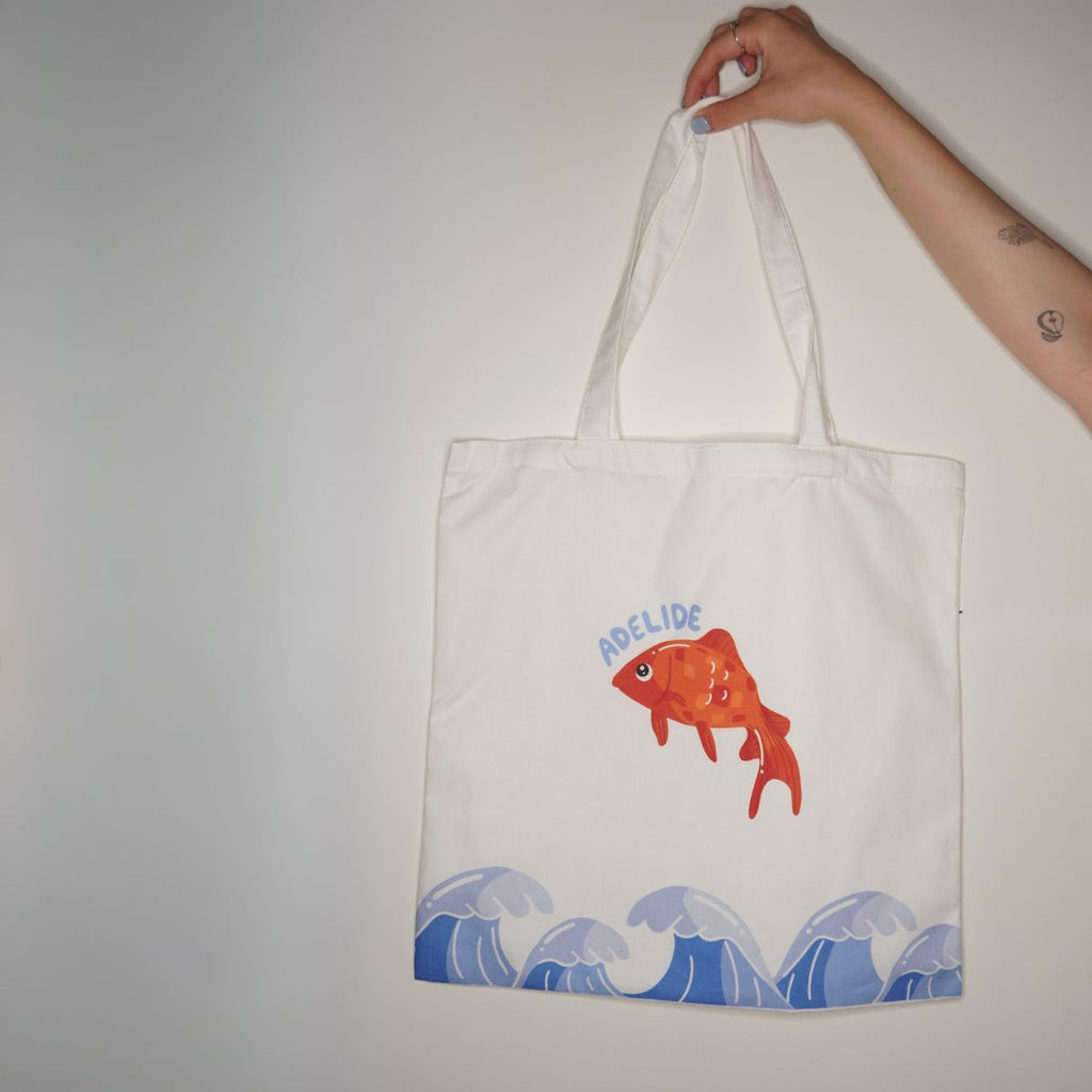 Disco Fish Tote Bag image 0