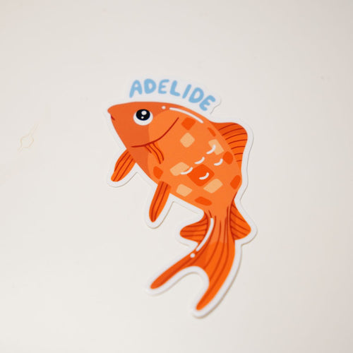 Disco Fish Vinyl Sticker image 1